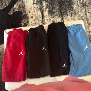 Kids' Jordan Jogger Pants - Red, Black, Blue